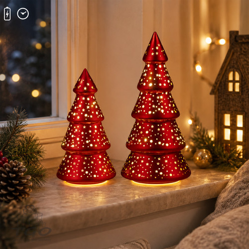 Formano led deko baum aus - aus, glas