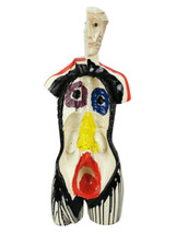 PETER ROBERT KEIL Malerei auf Anatomie Modell Skulptur Kunstobjekt Der Mensch,..