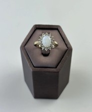 Opalring 9 kt, Vintage und