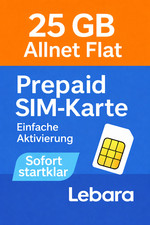 LEBARA Prepaid SIM-Karte –