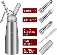 0.5L Sahnespender Sahnesprüher Sahnesyphon Schlagsahnebereiter Sahne Aufschlager