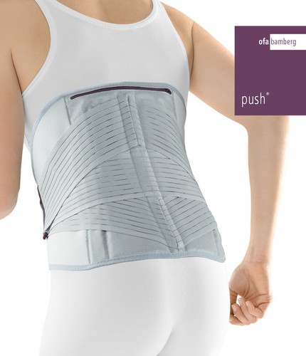 Push med lumbalbandage - push, massage