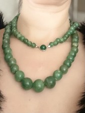 Vintage Echte Jade Kette