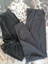 2 Leggings Schwarz lang & 3/4 lang Größen 36 + 38