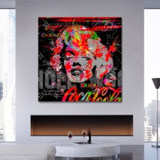 ACRYLGLAS BILD MARILYN MONROE POP ART KUNST WAND BILDER FRAU XXL POSTER EROTIK