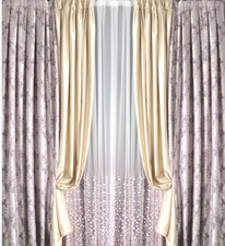 Luxus Jacquard Vorhang Set 2x