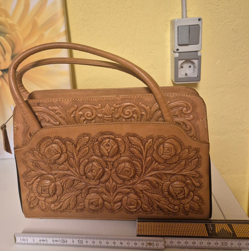 Echtleder tasche mit - echtleder,