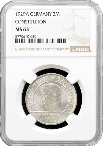 Weimarer republik reichsmark - 3,
