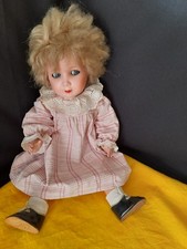 Antike Puppe mit Kleid - K&W