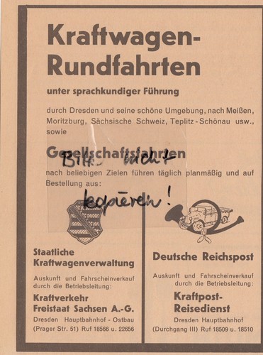 Dresden werbung 1930 - dresden,,