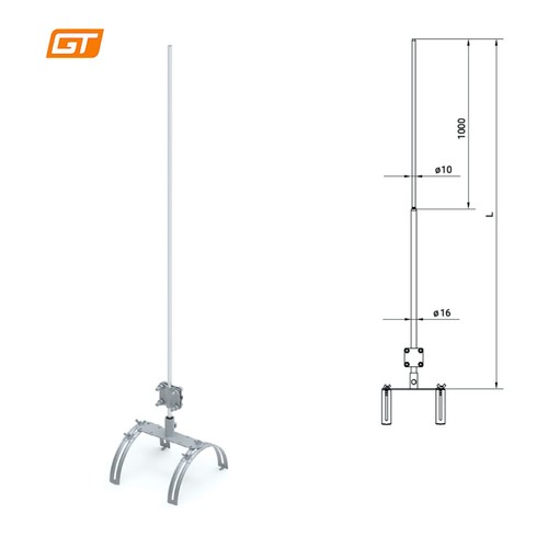 Fangstangenhalter set mit - fangstangenhalter,