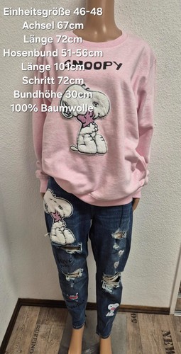 Snoopy pullover mit jeanshose - mit,