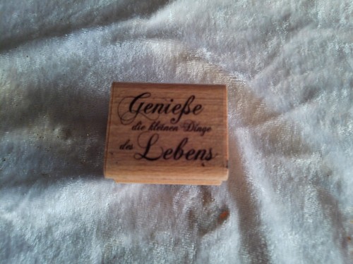 Stempel spruch genieße die - stempel/spruch/genieße,