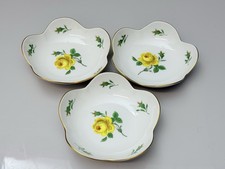 Meissen, 3x Dessertschalen