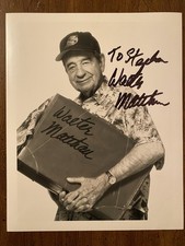 Walter Matthau Signed