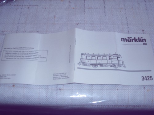 Märklin bedienungsanleitung - mÄrklin,,