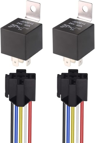 2pcs 24v 40a - 24v, 5-pin