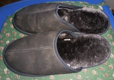 @@ Herren Hausschuhe, Pantoffel, gefüttert,  Gr.45/46, TCM, braun, neuwertig