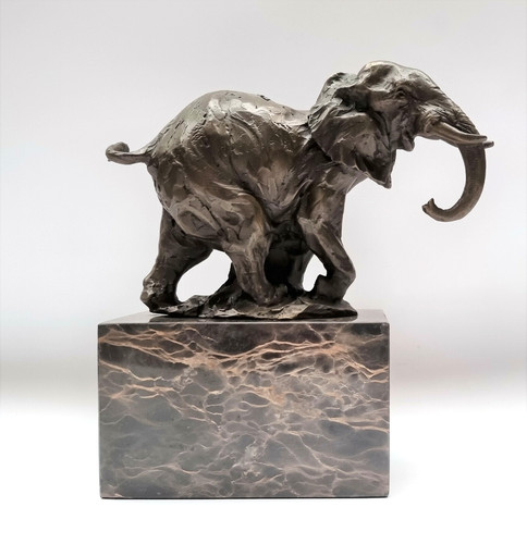 Bronzefigur tier elefant - tier,