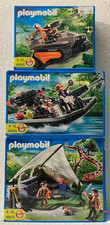 playmobil 4843 Schatzsucher / Riesenschlange + 4845 Schatzräuberboot mit Kanone 