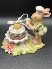Villeroy & Boch 2Tlg. Bunny Hasenschule Hase Hasenjunge Ostern Torte Teelicht