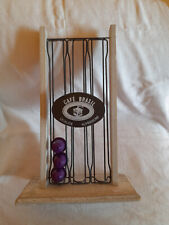 Kaffee Kapselspender / Kapselhalter für 30 Kapseln (holz mit Metall / 36 cm hoch