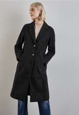 Mantel Woll-Optik 46 schwarz