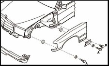 Für W201 W124 Kotflügel Verbreiterung AMG Ausstellkit 190E W202 Mercedes Benz