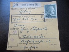 #2265 Paketkarte aus ELLRICH nach Mittweida