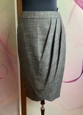 Elegance Paris Wickel Rock Damen grau meliert 58% Schurwolle Gr. S 36/38 Neu 