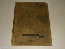 Ersatzteilliste Ersatzteilkatalog Porsche Diesel Schlepper AP16 AP 19