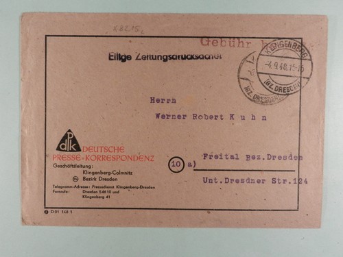 Sbz zeitungsdrucksache gebühr - sbz,
