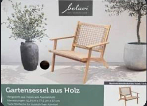 Belavi gartensessel holz mit - belavi,