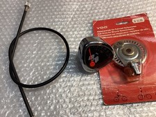 VDO Tacho 1974 NOS mit Tachowelle und Antrieb 70 er Rennrad Klapp Rad Bonanzarad