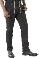 Tschul Herren Zunfthose "Zimmermann" echt Leder, Rind Nubuk Leder, Trachtenhose