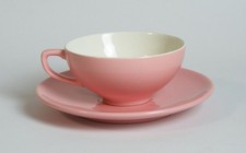 #10629d - 60er Jahre Melitta 1-20 Keramik Teetasse - Pastell rosa