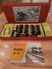 Märklin HO Set 3101, alte Box mit Lok, Waggons, Gleisen u. Gleispläne