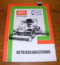 Agria 9300 / MAG 2076 Betriebsanleitung BA Bedienungsanweisung Handbuch 