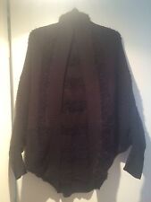 Neu Sehr Schöner Damen Langarm Bolero Strick Jacke Braun Gr. 38 Amisu