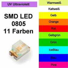 SMD LED 0805 in 11 Farben
