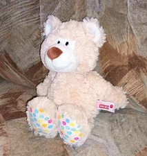 Nici Kuscheltier Classic Bear Teddy Bär mit bunt Blumen Muster Pfoten TOP SELTEN