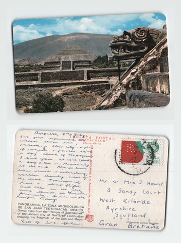 Postkarte teotihuacán - -,