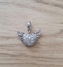 Thomas Sabo Flügel Herz Charm Anhänger  Silber 925 Flügelherz Engelflügel