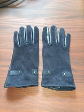 Damenhandschuhe, Schwarz, Kunstleder, 7,5, Handschuhe, Neu