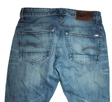 G-Star 3301 Tapered RL Selvedge Herren Jeans W32 L32 Blau Denim Raw Premium