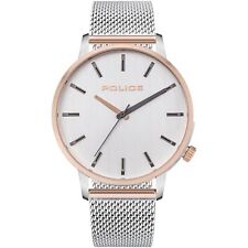 Police Herren Armbanduhr Silber Edelstahl MARMOL PL15923JSTR.04MM