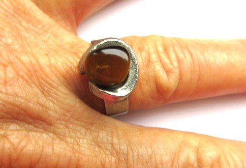 Ring vintage mit tigerauge - ring,