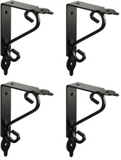 Regalwinkel schwarz - 4x,
