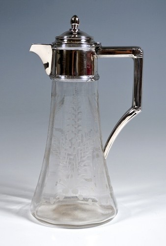 Glas karaffe silber montur - glas,