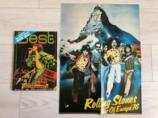 Zeitschrift BEST Nr 95 (Jun. 1976) Poster ROLLING STONES TOUR 76 / N. LOFGREN komplett